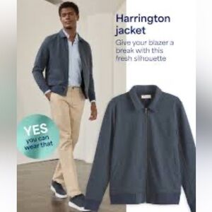 Artefact men's bomber jacket blue tweed lined size medium